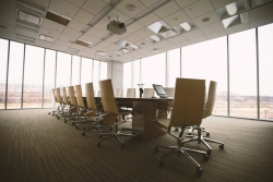 An empty boardroom